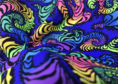 Het bidirectionele Rekzwempak breit stof de Heldere Kleuren van Neonfluo Digitaal drukten