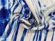De douane Digitale Gedrukte Verse Blauwe Activewear breit Stof Gerecycleerde UV beschermt