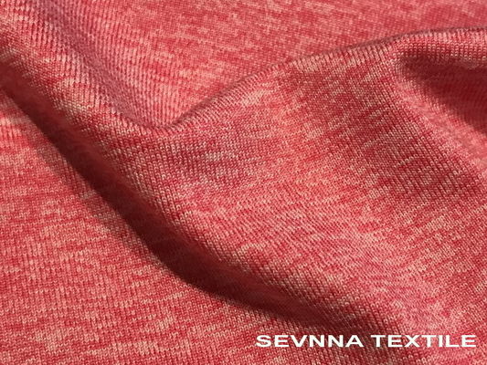 De Gebreide van de de Yogaslijtage van Jersey van de de Stoffenheide Grijze de Kleurenpolyester van kationen Spandex
