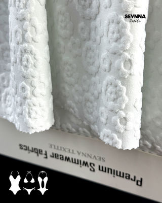 Textured Swim Fabric 95% Recycled Polyester High Chlorine Resistance