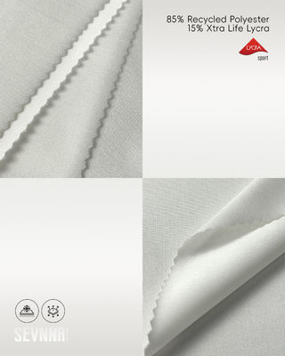 Lichtgewicht stretch Lycra stof 85% gerecycled polyester