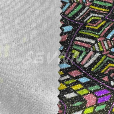 Densiteit Jacquard gebreide dubbel gebreide stof Zomer / Herfst Draag gerecycleerde polyestervezels