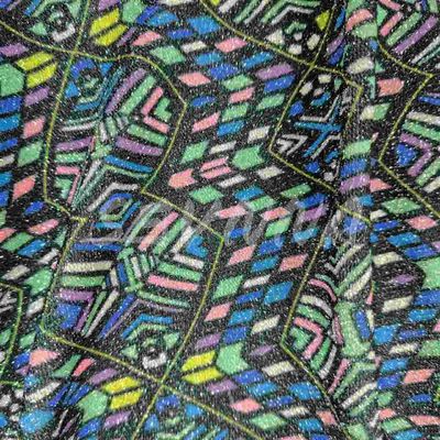 Zachte, comfortabele dubbel gebreide stof met gerecycled poly en metaal voor zomer/herfst