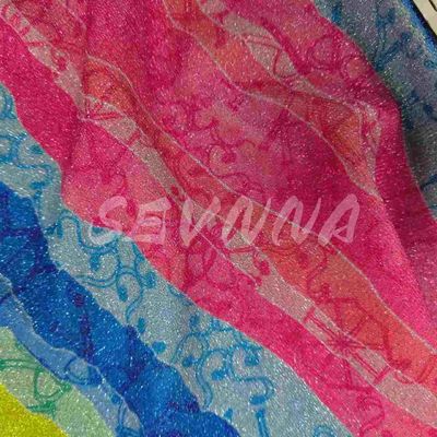 Zwakke dichtheid dubbel gebreide stof in stijlvolle jacquard stijl met gerecycled vezels