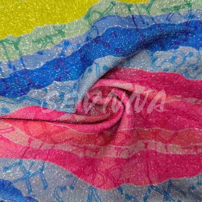 Zwakke dichtheid dubbel gebreide stof in stijlvolle jacquard stijl met gerecycled vezels