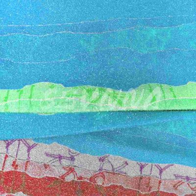 Soft Jacquard gerecycled polyester dubbel gebreide stof voor comfortabele stijlvolle kleding