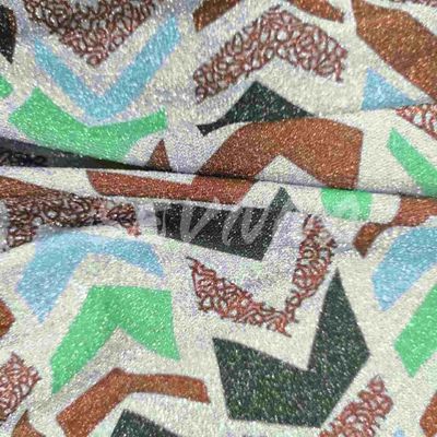 Hoge dichtheid dubbel gebreide stof 70% gerecycled poly 20% metaal 10% EL en Jacquard stijl