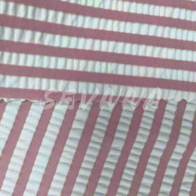 High Stretch Polyester Spandex Stof Voor Badkleding 55%Recycled Polyester 40% Nylon 5%EL