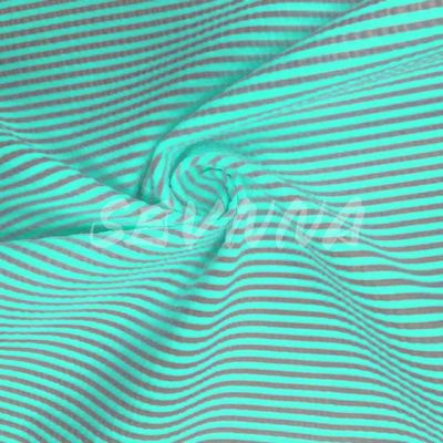 Densiteit gerecycled polyester dubbel gebreide stof zacht comfortabel voor zomer/herfst kleding