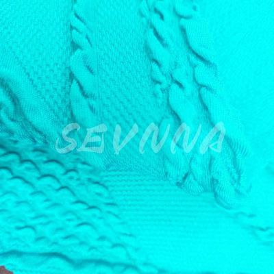 420GSM Op maat gemaakte gerecycled polyester spandex actiefkleding gebreide stof