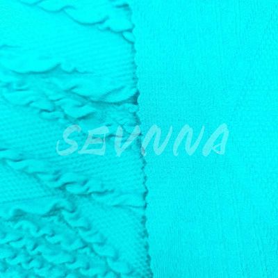 420GSM Op maat gemaakte gerecycled polyester spandex actiefkleding gebreide stof