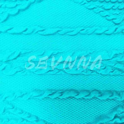 420GSM Op maat gemaakte gerecycled polyester spandex actiefkleding gebreide stof