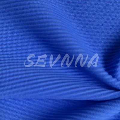 Blauw polyester spandexstof voor kledingfabrikanten