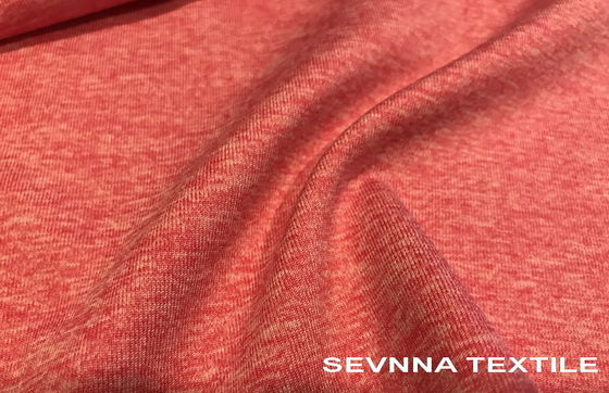 De Gebreide van de de Yogaslijtage van Jersey van de de Stoffenheide Grijze de Kleurenpolyester van kationen Spandex