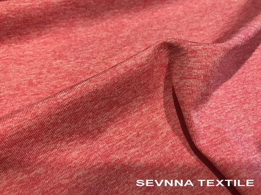 De Gebreide van de de Yogaslijtage van Jersey van de de Stoffenheide Grijze de Kleurenpolyester van kationen Spandex