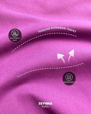 142 cm breed dubbele breistof voor duurzame kleding