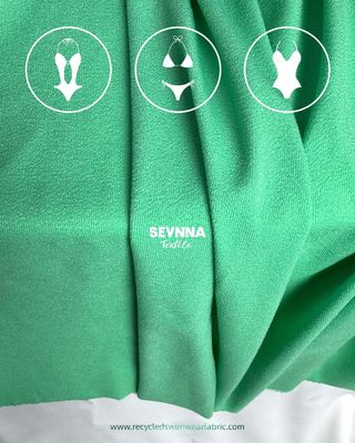 85% gerecycled nylon 15% spandex materiaal details dubbel gebreide stof 165cm breedte
