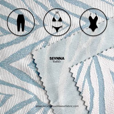 Hoge dichtheid dubbel gebreide stof 86% gerecycled polyester 14% spandex