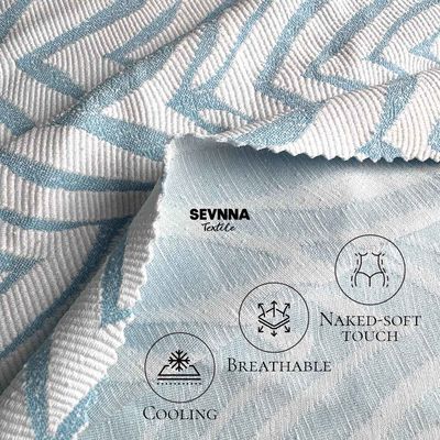 Hoge dichtheid dubbel gebreide stof 86% gerecycled polyester 14% spandex
