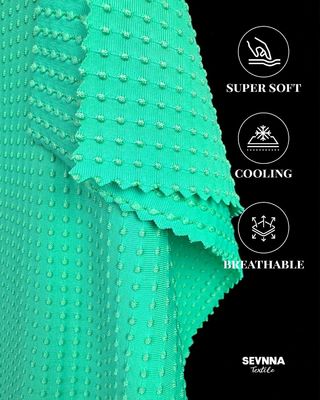 Milieuvriendelijk Upcycled Nylon-materiaalgehalte 88%Recycled Nylon 12%Spandex-constructiestrips voor duurzaam actief dragen