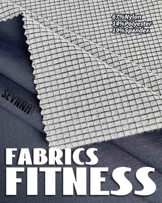 Duurzaam Yoga Wear Stof Stretching Anti-Gerucht Warp Brick 4 Way Stretch