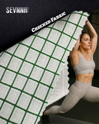 Recycled Fiber Recycled Polyester Double Knit Stof Voor Zomer / Herfst Kleding
