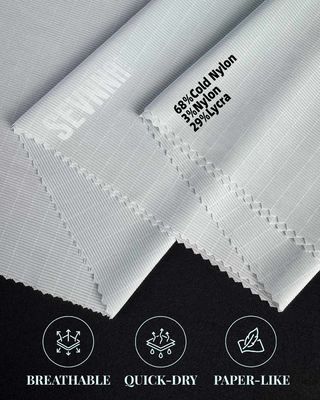 68% COLD Nylon RB 3% Nylon 29% Lycra Materiaal Details In gerecycled Lycra stof voor duurzame en comfortabele kleding