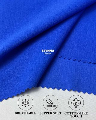 270 gram dubbel gebreide stof 93% gerecycled nylon 7% spandex voor duurzame en comfortabele kleding