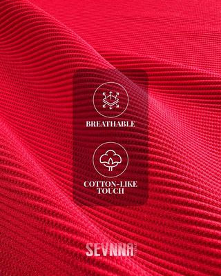 Rood 265-270 g/m² Activewear Knit Stof in Atletische Stijl voor de Kledingindustrie