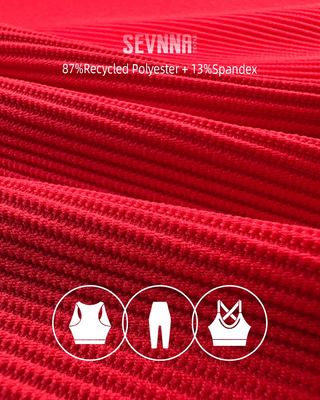 Rood 265-270 g/m² Activewear Knit Stof in Atletische Stijl voor de Kledingindustrie