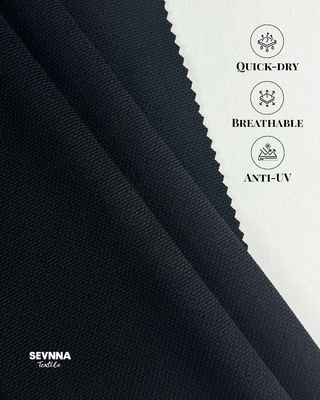 Alternatieven voor zwemstoffen met textuur 81% gerecycled nylon 19% spandex voor milieuvriendelijke zwemkleding