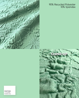 Hoge kleurechtheid en vormbehoud Zwemmen Getextureerde Stoffen Alternatieven