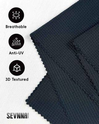 160cm Breedte UV Bescherming 50+ Hardloopstoffen met Gerecycled Polyester voor Hoogwaardige Activewear