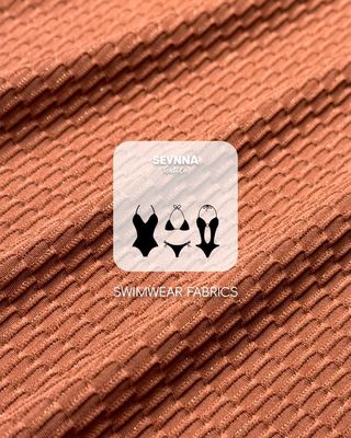 Premium textuurde zwembroek met 130 cm breedte 250 g gewicht en gerecycled nylon samenstelling voor hoogwaardige zwembroeken