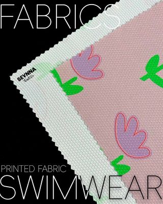 180 gram dubbel gebreide stof voor zomer- en herfstkleding met milieuvriendelijk 87% gerecycled nylon