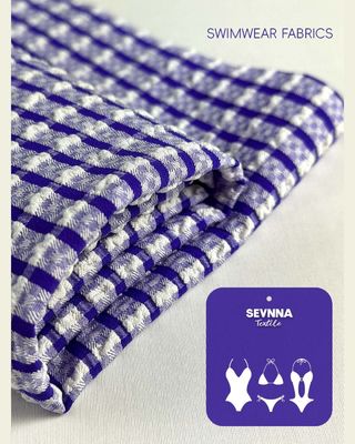 Premium 200gsm Textured Swim Fabric with 120cm Width and Unique Textured Pattern for Swimwear