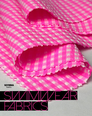 Recycled badkledingstof met 48% nylon 46% polyester 6% spandex 120-130 cm breedte en 170 gram gewicht voor duurzame badkleding