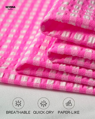 Recycled badkledingstof met 48% nylon 46% polyester 6% spandex 120-130 cm breedte en 170 gram gewicht voor duurzame badkleding