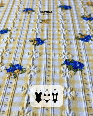 Hoge chloorbestendige textuur zwemstof met 92% gerecycled nylon + 8% spandex en 215 gram gewicht voor duurzame zwembroeken