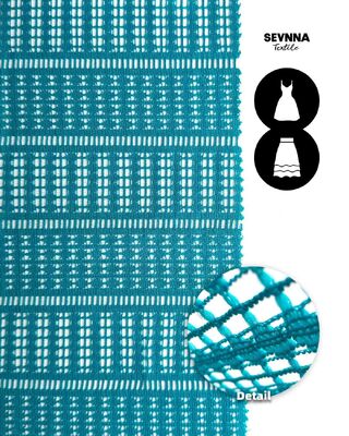 160 gram Jacquard-stijl dubbel gebreide stof met gerecycled nylon voor duurzame en comfortabele kleding