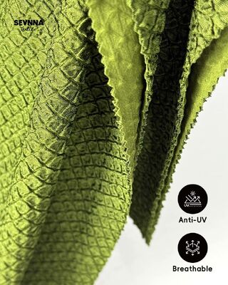 285 g/m² chloorbestendig, sneldrogend gerecycled zwemkledingmateriaal voor duurzame, milieuvriendelijke zwemkleding