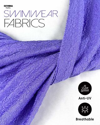 86% Gerecycled Nylon UPF 50+ 245gsm Getextureerde Zwemstof voor High-Performance Zwemkleding en Atletische Kleding