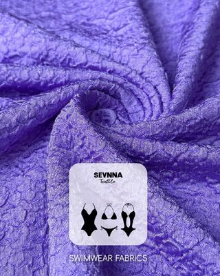 86% Gerecycled Nylon UPF 50+ 245gsm Getextureerde Zwemstof voor High-Performance Zwemkleding en Atletische Kleding