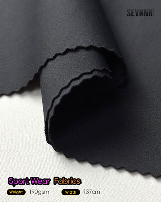 Hoogwaardig fietsstof met UV-bescherming en 190 gram gewicht gemaakt van 79% gerecycled polyester + 21% spandex