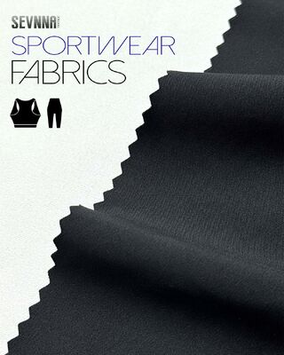 Hoogwaardig fietsstof met UV-bescherming en 190 gram gewicht gemaakt van 79% gerecycled polyester + 21% spandex