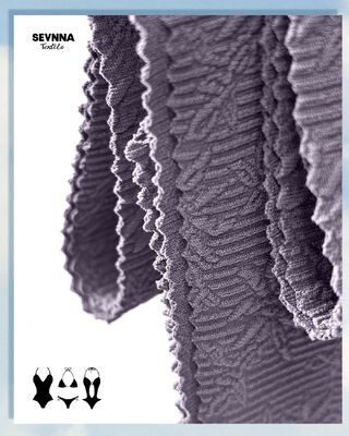 320 gm UPF 50+ Textured Swim Fabric met hoge chloorbestandheid voor duurzame zwembroeken