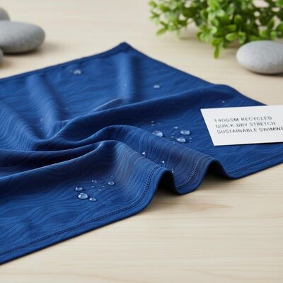 140gsm Gerecycled Zwemkledingstof met Sneldrogend Comfort en Uitstekende Stretch voor Duurzame Zwemkleding