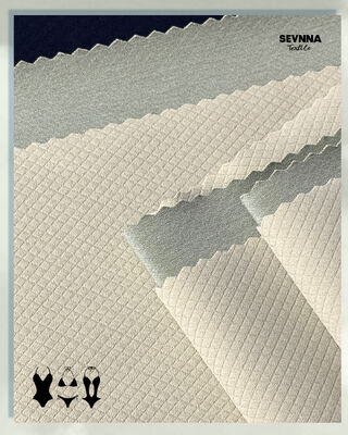 260 g/m² gerecycled polyester jacquard dubbelgebreide stof voor comfortabele en duurzame textielproducten