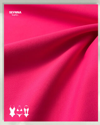 152 cm brede polyester spandex-stof met hoge elasticiteit en aangepaste kleur voor activewear en badkleding