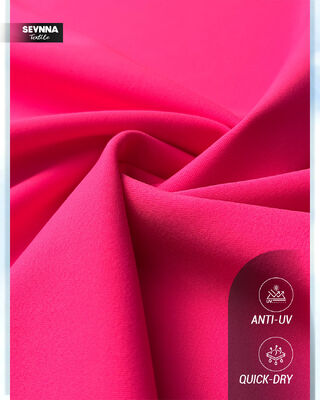 152 cm brede polyester spandex-stof met hoge elasticiteit en aangepaste kleur voor activewear en badkleding